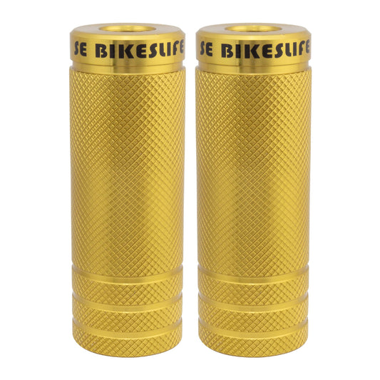 SE BIKES WHEELIE PEGS 98mm GOLD STEEL 35mm DIAMETER