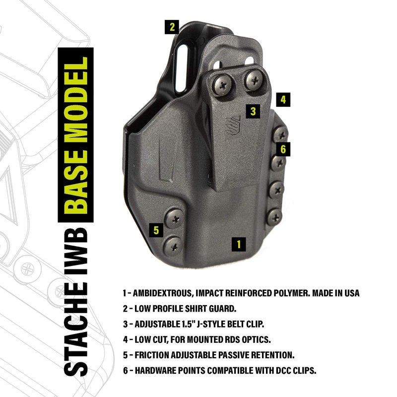 Blackhawk_Stache IWB Sig P365XL Base Kit BK Sig P365XL