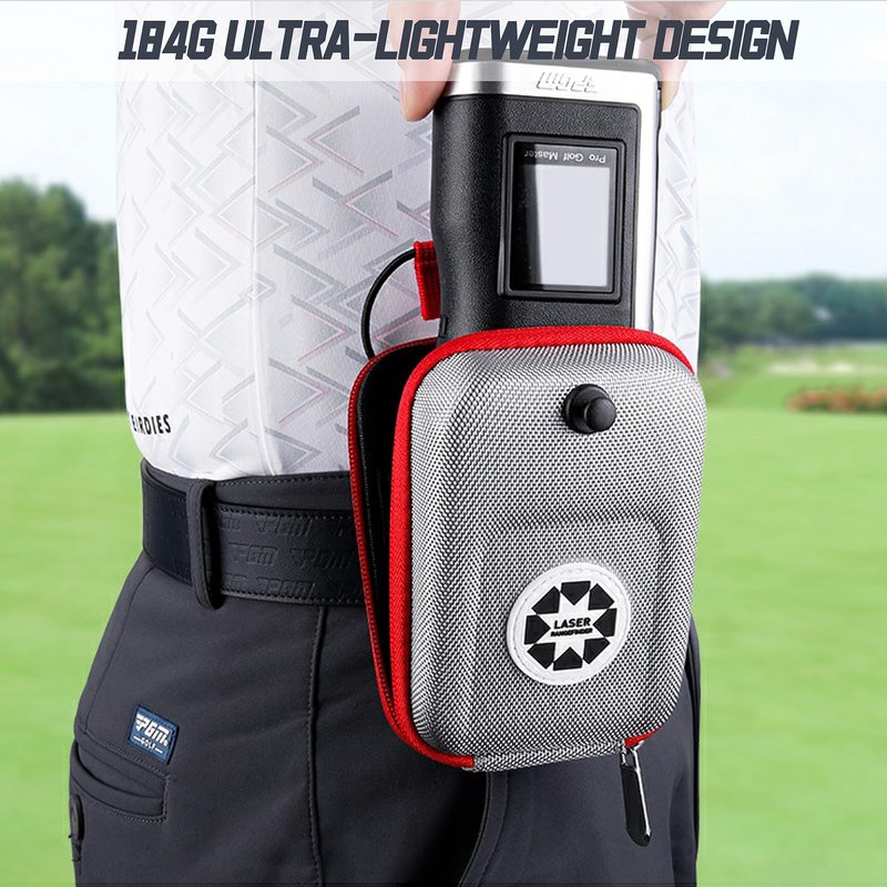 PGM Golf Rangefinder with Slope, Red/Green OLED Display & 7X Magnification Laser Range Finder, 1300 Yards Golf Distance Finder with Pin Lock Vibration, Magnetic Mount & Type-C Rechargeable, White