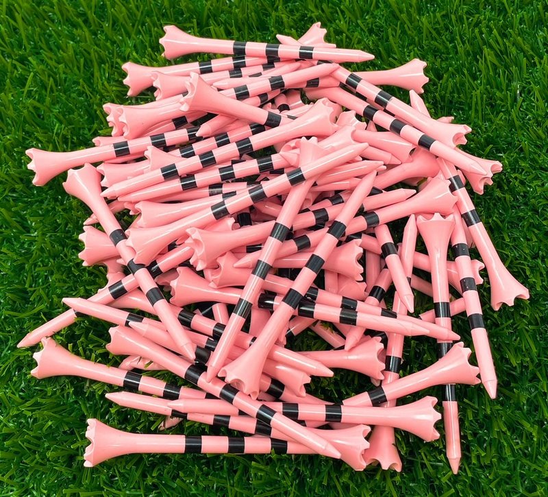 NorthPointe Pink Golf Tees Plastic 3 ¼” - 100 Plastic Golf Tees in Bulk