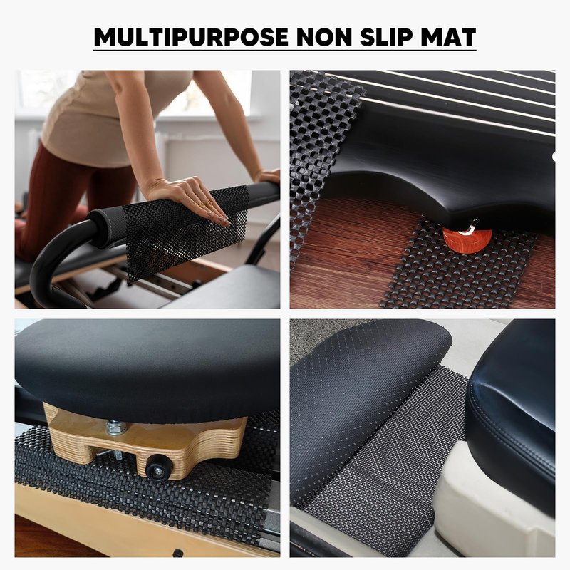 Aymzbd 1 Pair Pilates Non Slip Mat Gripper Pad Pilates Reformer Mat Anti Skid for Women Men for Body Building Yoga Workout Exercise, 30cmx20cm