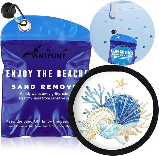 Sand Remover Beach Cleaner Mitt - Essential Vacation Accessory for Family Trips | Ideal for Hawaii & Cruise Ships