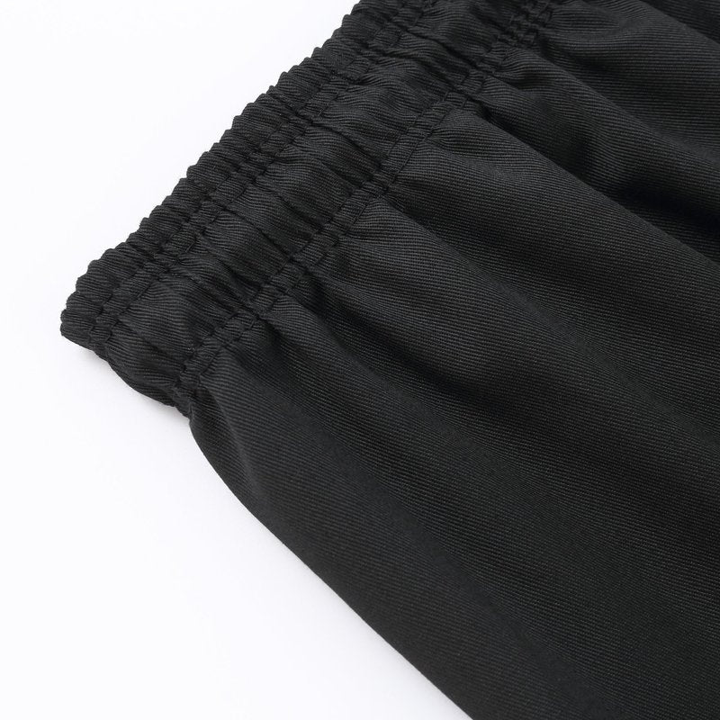 FitsT4 Sports Karate Pants 8oz Middleweight Elastic Waist Martial Arts Pants Perfect for Training or Competition Black, 3