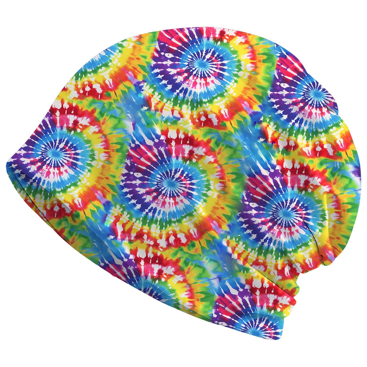 JoUbi Tie-Dye Women's Slouchy Beanie Hat Cute Turban Hats Cancer Headwear Caps Baggy Skull Sleep Scarf