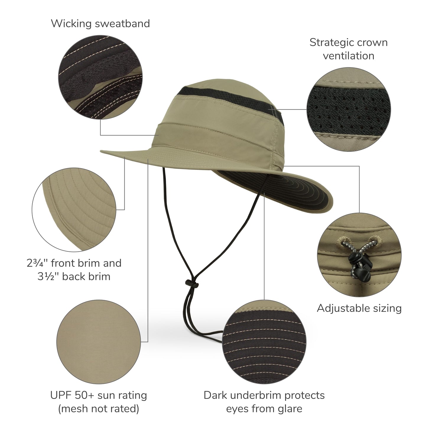 Sunday Afternoons Cruiser Hat, Cream/Sand, Large