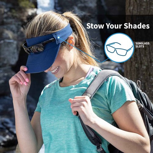 TrailHeads Sun Visor Hat for Women - Recycled Running Visors for Women - Tennis, Golf, Softball, Summer - Women's Visors