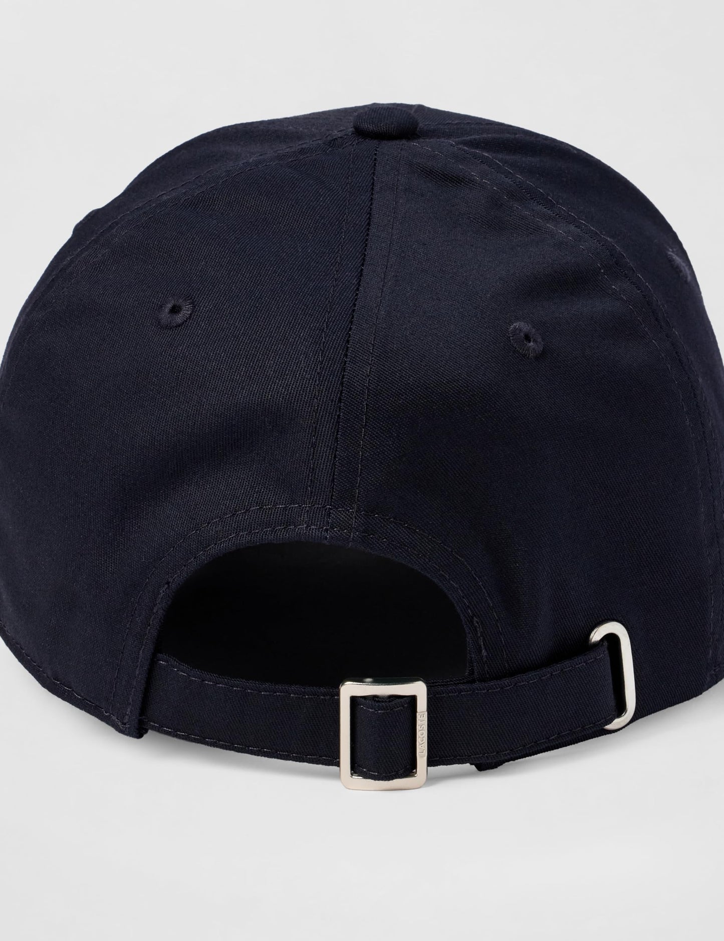 Lacoste Unisex L Embroidered Cotton Twill Cap, One Size, Navy Blue