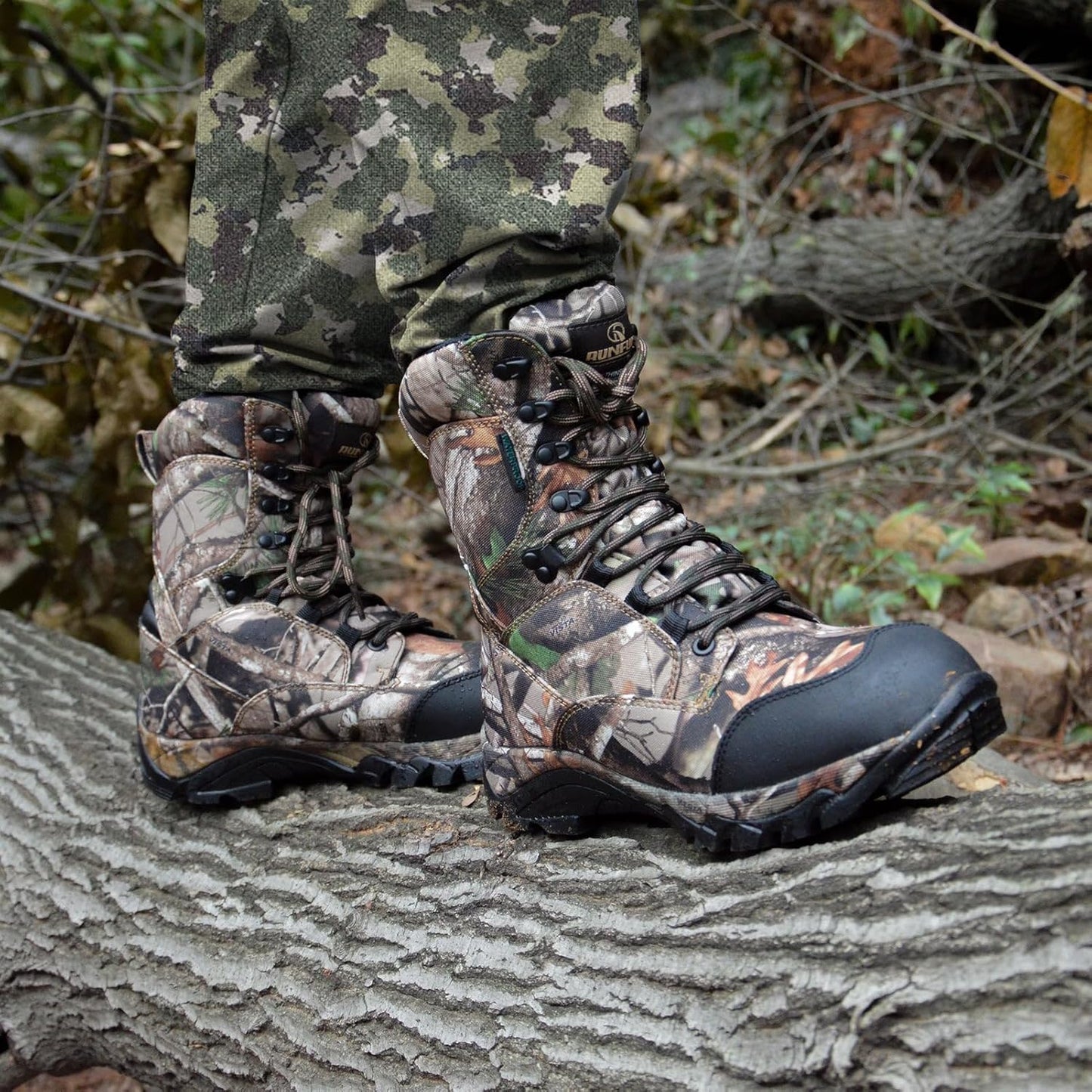 Men's Waterproof Hunting Boots - 8" Lightweight Insulated Camo Work Boots | 400g Thinsulate
