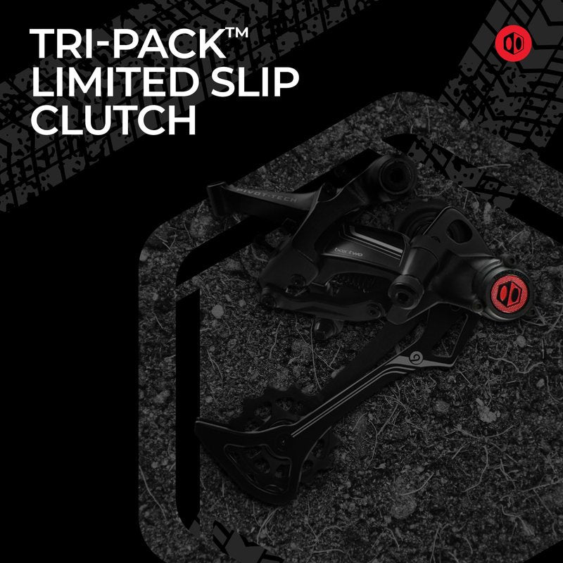 Box Two Prime 9 X-Wide Rear Derailleur Bicycles MTB Hanger Non-Direct Mount for Mountain Bike, Cycling Finished Gloss Hard Onyx Sealed Bushing Pulleys | Black