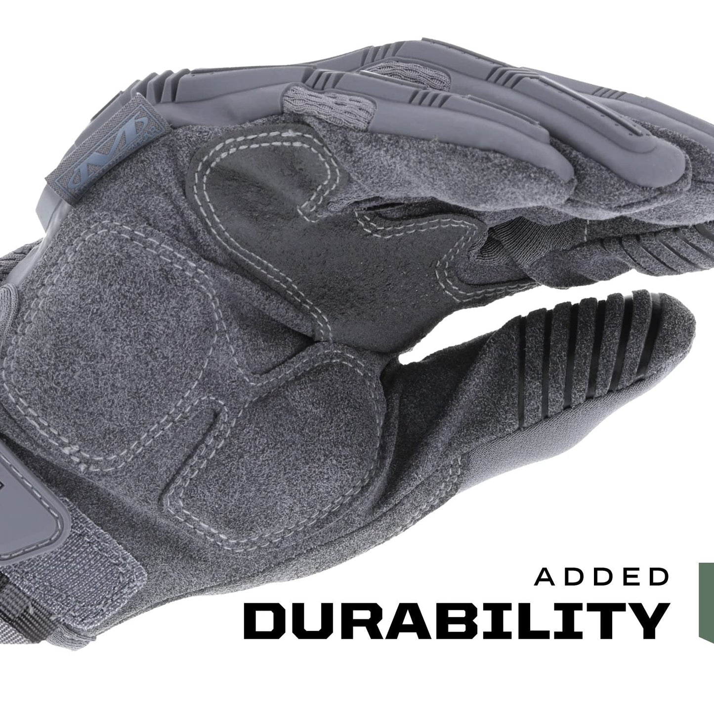 Mechanix Wear: M-Pact Tactical Gloves with Secure Fit, Touchscreen Capable Safety Gloves for Men, Work Gloves with Impact Protection and Vibration Absorption (Grey, Small)