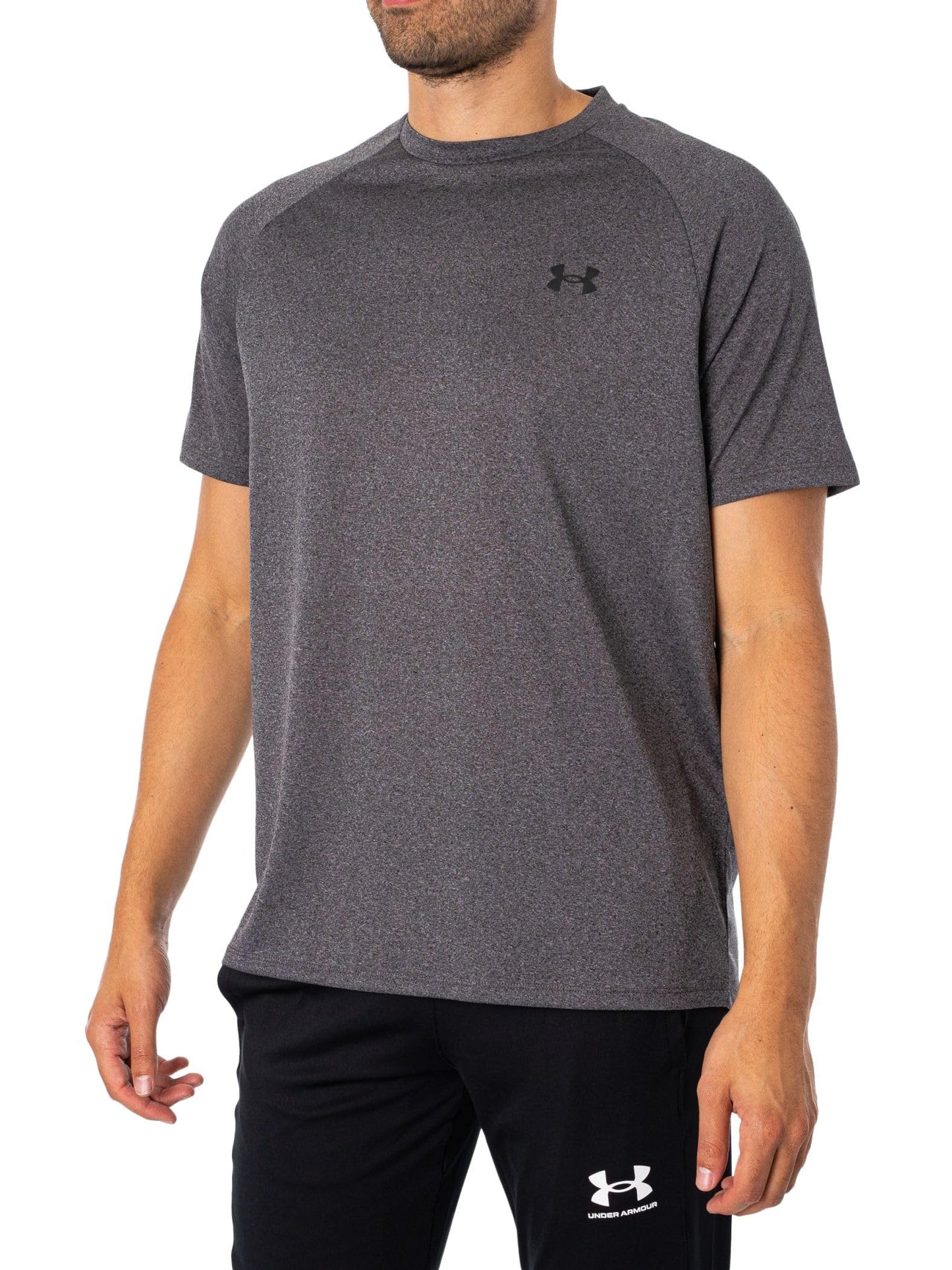 Under Armour Men's Tech 2.0 Short-Sleeve T-Shirt , Carbon Heather (090)/Black, Small