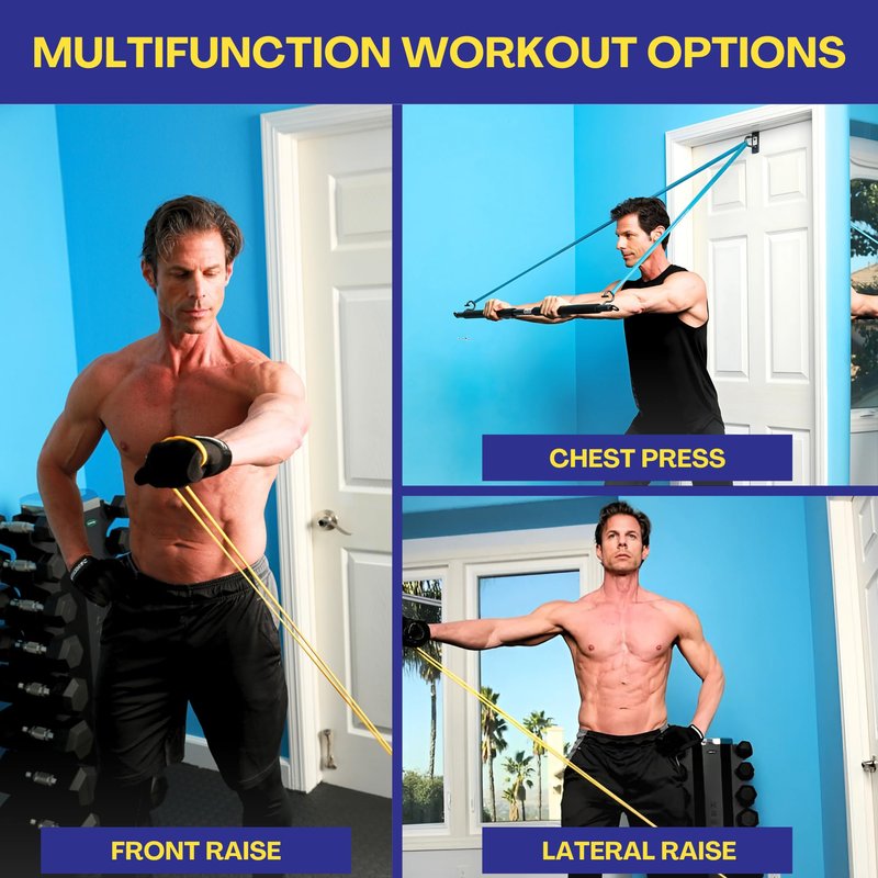 Anchor Gym Set of 4 Long Resistance Bands for Working Out - Exercise Loop Bands for Men and Women - Stretching Bands for Pull Ups, and Full Body Resistance Training