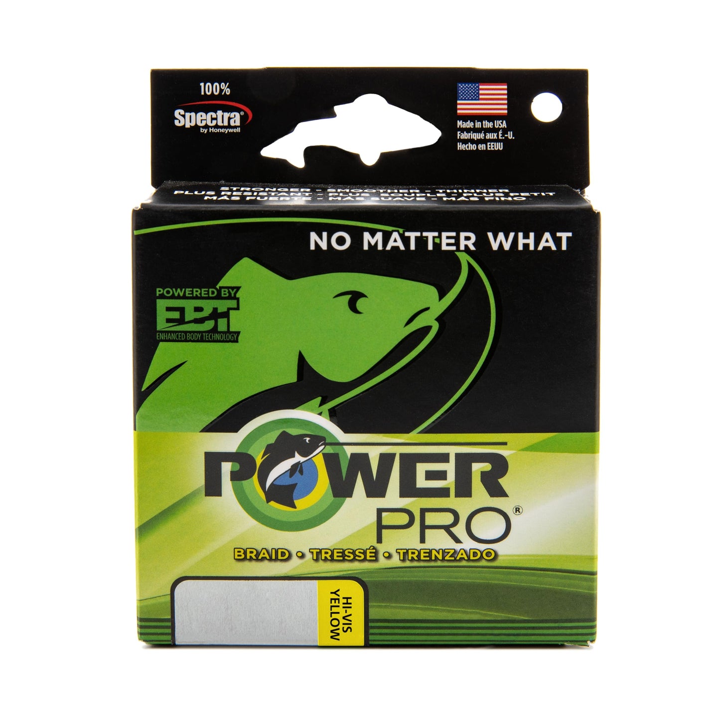 POWER PRO Spectra Fiber Braided Fishing Line, Hi-Vis Yellow, 500YD/150LB