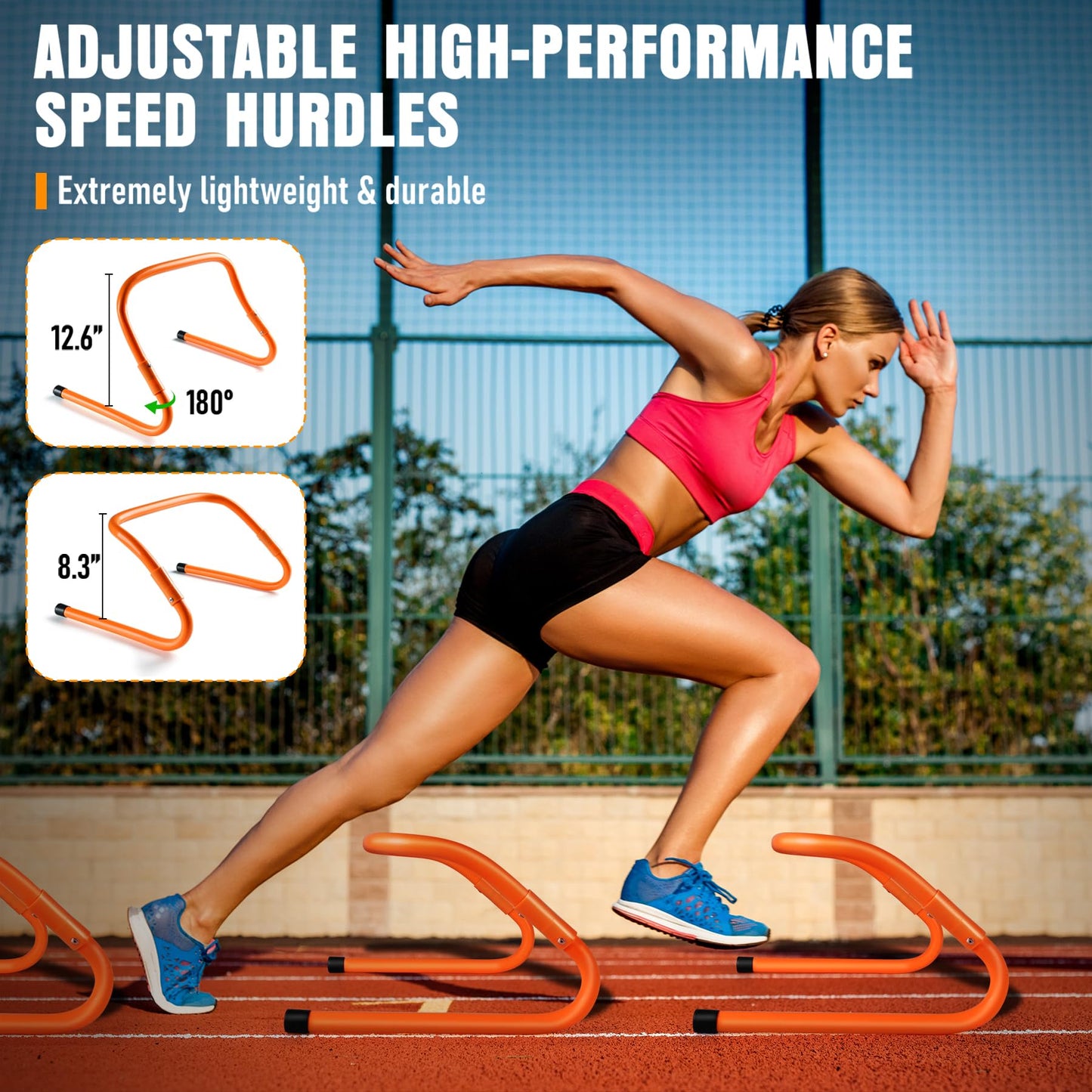 Agility Ladder, Agility Speed Training Equipment Set, 20ft Speed Ladder