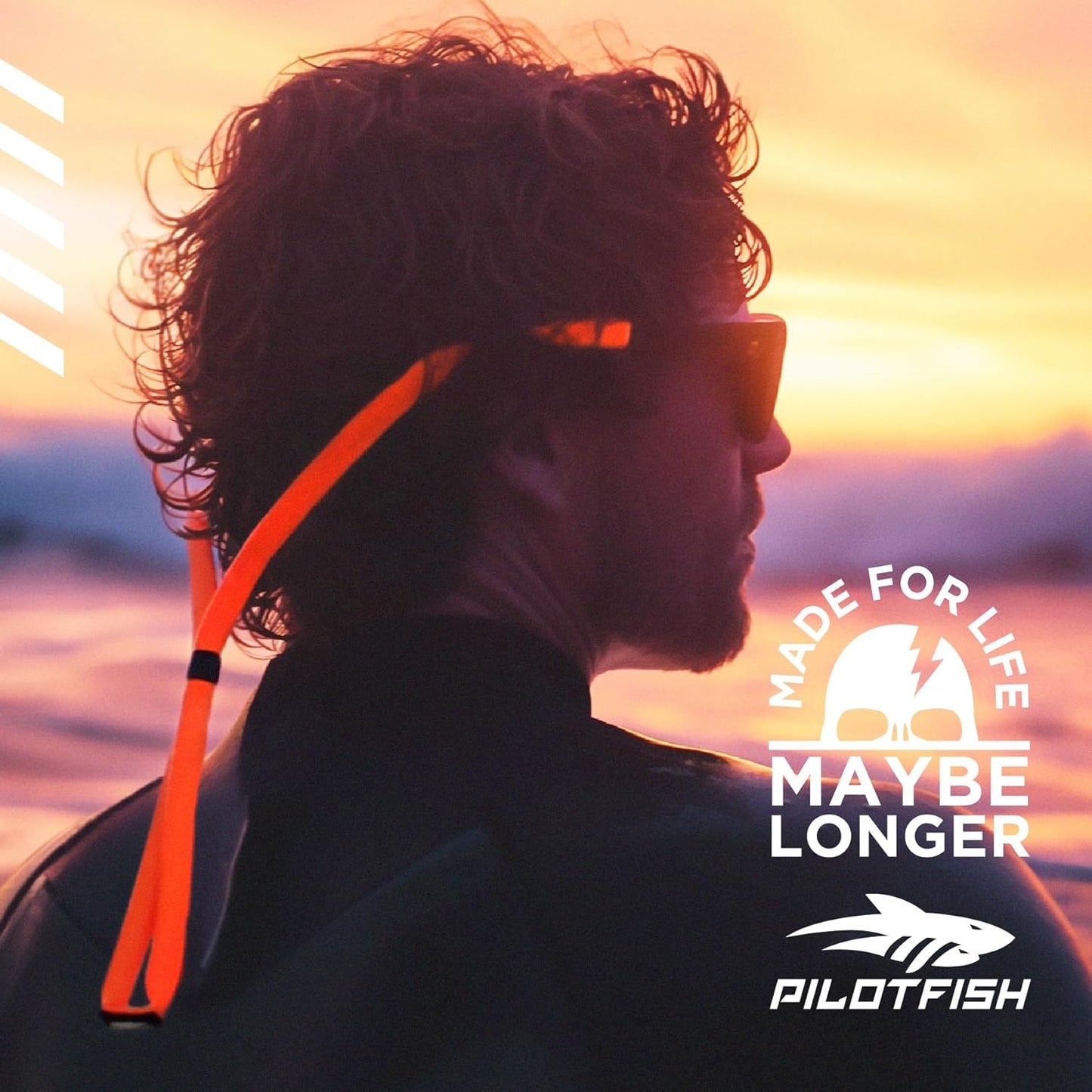 Floating Sunglasses Strap - Adjustable Waterproof Neoprene Holder for Men & Women | High Visibility