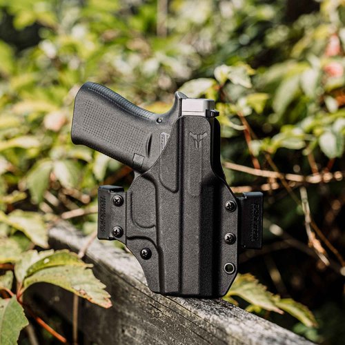 Glock 17/19/44/45/47 Gen 3-5 & 22/23 Gen 3-4, Shadow MR920 w/Streamlight TLR1 OWB Holster - USA Made - Total Eclipse OWB Holster - Outside Waistband Carry (Ambidextrous) - by Blade-Tech Holsters