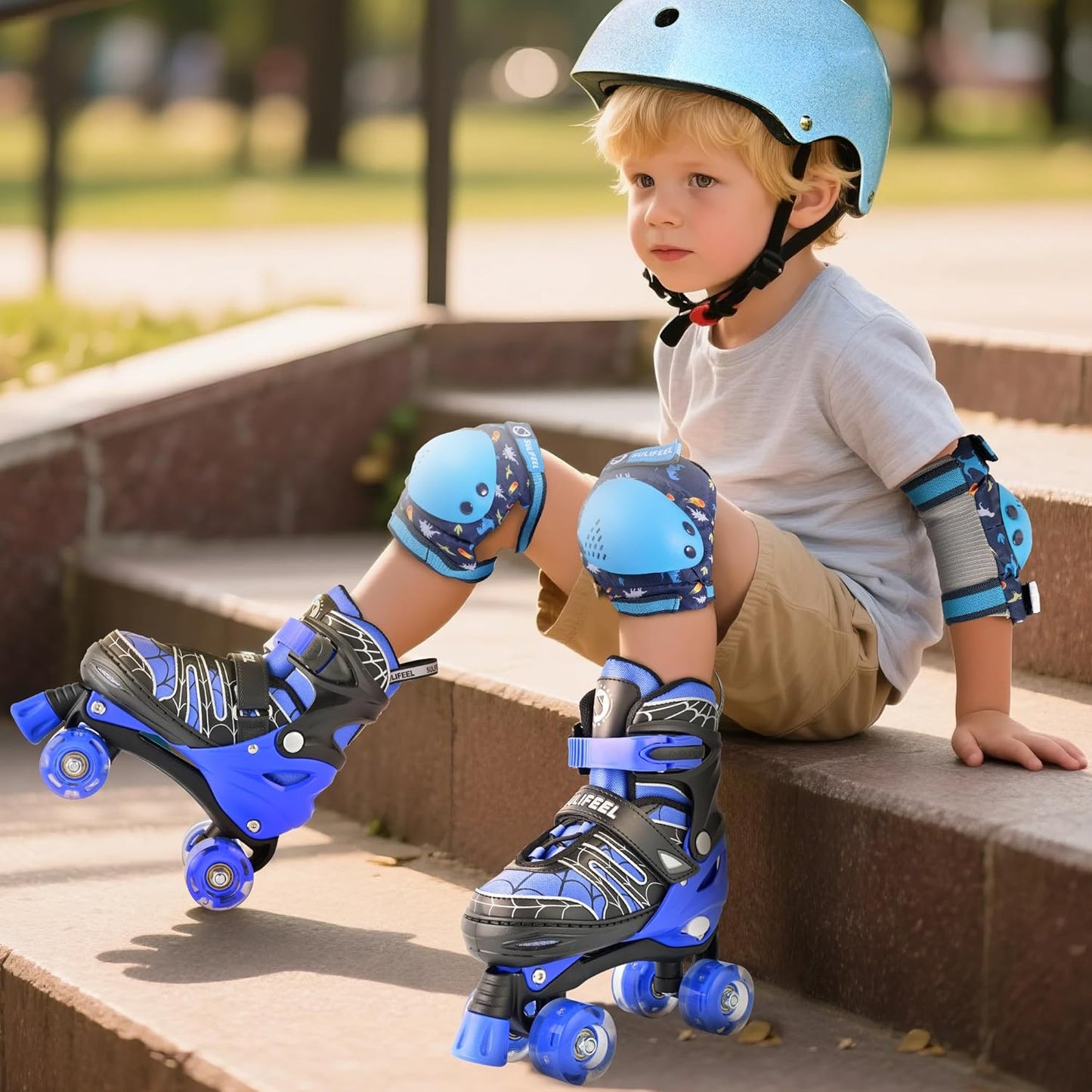 Adjustable Kids Roller Skates - Light-Up Wheels for Ages 3-12 | Perfect Beginner Gift for Indoor & Outdoor Fun
