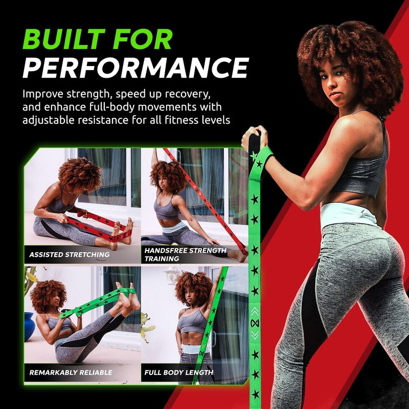 Two8 Bands Wearable Resistance Training System – Multi-Loop Fabric Bands with Built-in Handles and AI Coaching App – Adjustable, Anti-Slip Mobility Set for Sports Performance and Physical Therapy