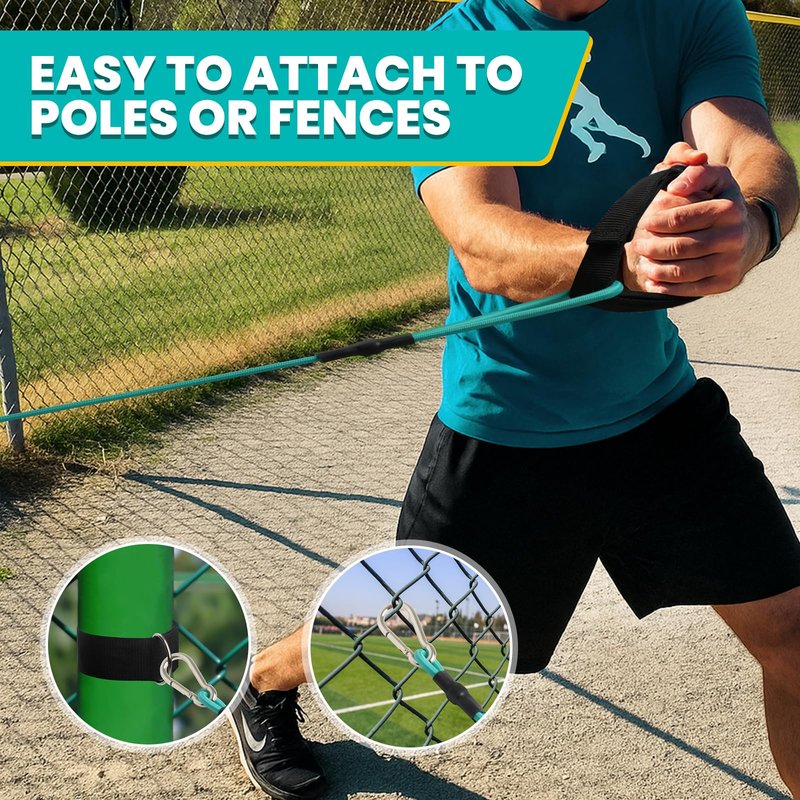 JWHOO Baseball Pitching Resistance Bands - 30 Lb Baseball & Softball Training Equipment, Resistance Bands for Arm Strength, Ideal for Training, Warm-Ups & Beginner Learning
