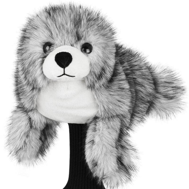 Big Crazy Animal Driver Headcover, Golf Head Covers, Seal Design, Plush Funny Driver Headcover Long Neck Protection, Golf Gift for Men Women, Fits 460CC Driver Head