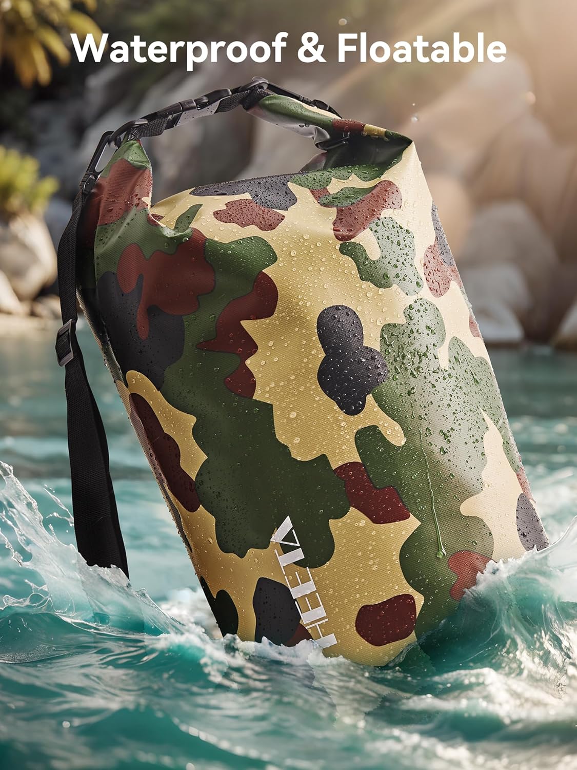 Waterproof Dry Bag - Lightweight Roll Top Storage Backpack for Travel, Kayaking, Camping | 5L/10L/20L/30L/40L