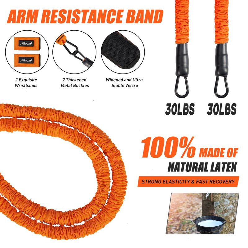 Baseball Bands, 50lbs Arm Bands for Baseball Softball Pitchers, Youth & Adult Athletes Improve Pitching Batting, Arm Strength, Flexibility, Rotational Speed, Baseball Training Accessories