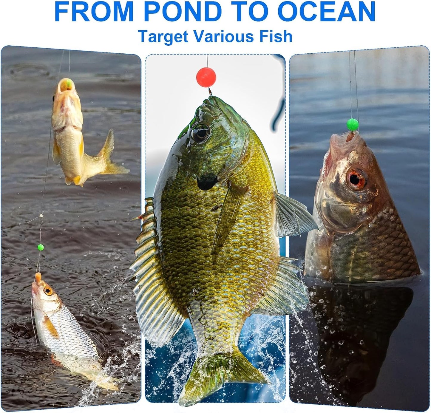 Glow Fishing Beads - Soft Plastic Bait Eggs for Lure Rigs | Saltwater & Freshwater Use