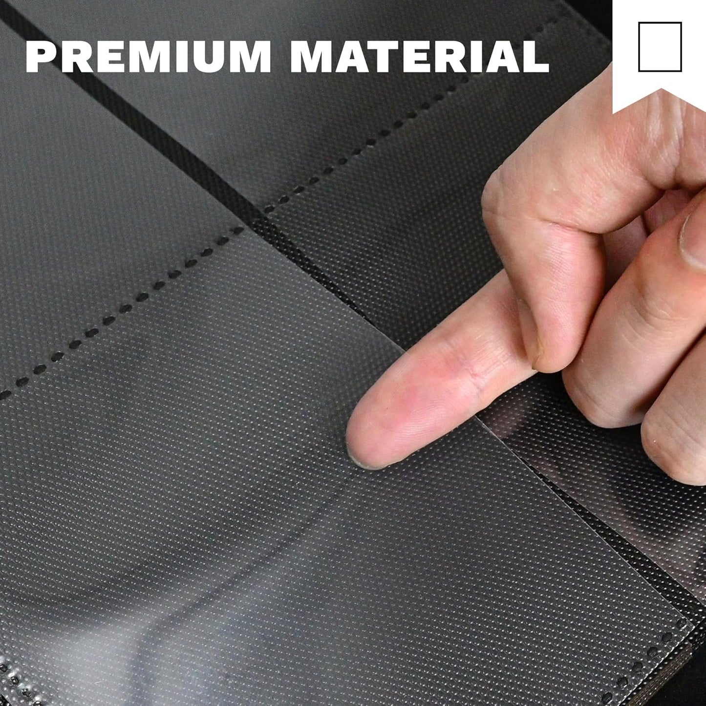 Toploader Binder - 4 Pocket Card Holder for 3" x 4" Rigid Cards | Holds 128 Trading Cards