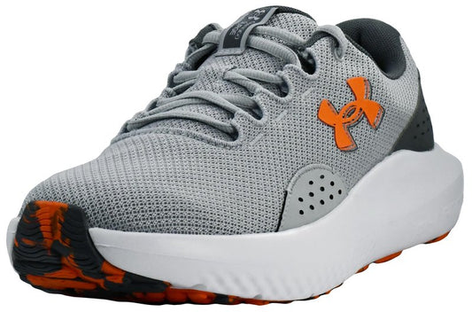 Under Armour Men's Charged Surge 4 Sneaker, Mod Gray/Castlerock/Team Orange, 12