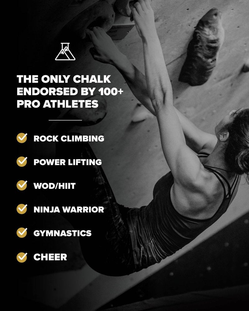 Friction Labs Magic Pro Chalk Sphere 2.2oz - Premium Moisture-Wicking Chalk Ball for Rock Climbing, Weight Lifting, Gymnastics, & Bowling - Mess Free Gym Chalk with Easy to Refill Sock
