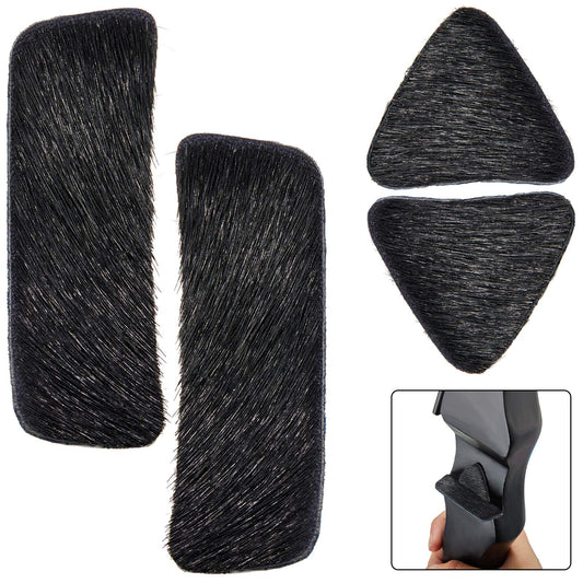 2 Pairs Recurve Bow Arrow Rest Archery Hair Arrow Rest Stick on Bow Rest Fur Adhesive Shelf Rests Longbow Fur Pad recurve Bow Accessories for Outdoor Hunting Shooting Practice