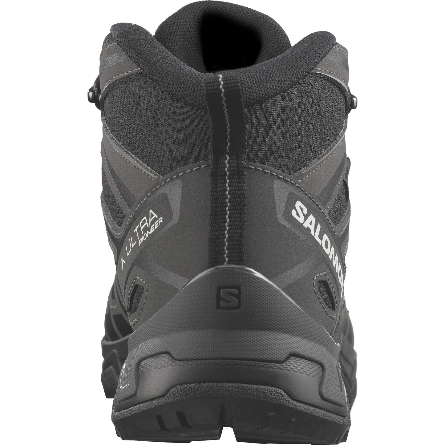 SALOMON X Ultra Pioneer Mid Gore-Tex Women's Outdoor Shoes, Waterproof, Secure foothold, and Stable & cushioned, Black Magnet Monument, 10.5 US