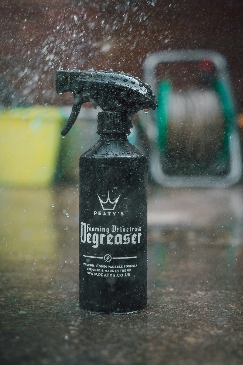 Peaty's Foaming Drivetrain Degreaser- High Strength Biodegradable Bicycle Cassette and Chain Cleaner, 1 Liter / 33.8 oz