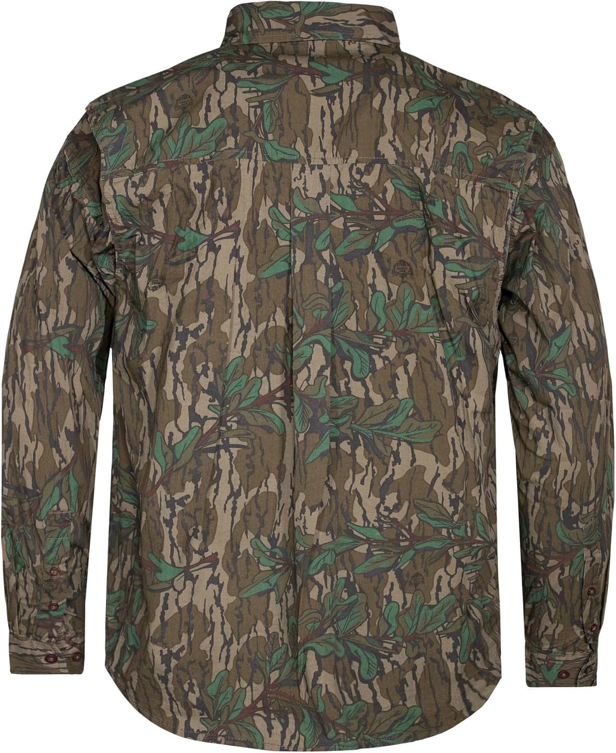Mossy Oak Men's Long Sleeve Camo Hunting Shirt - Breathable Cotton Fabric | Perfect for Outdoor Adventures