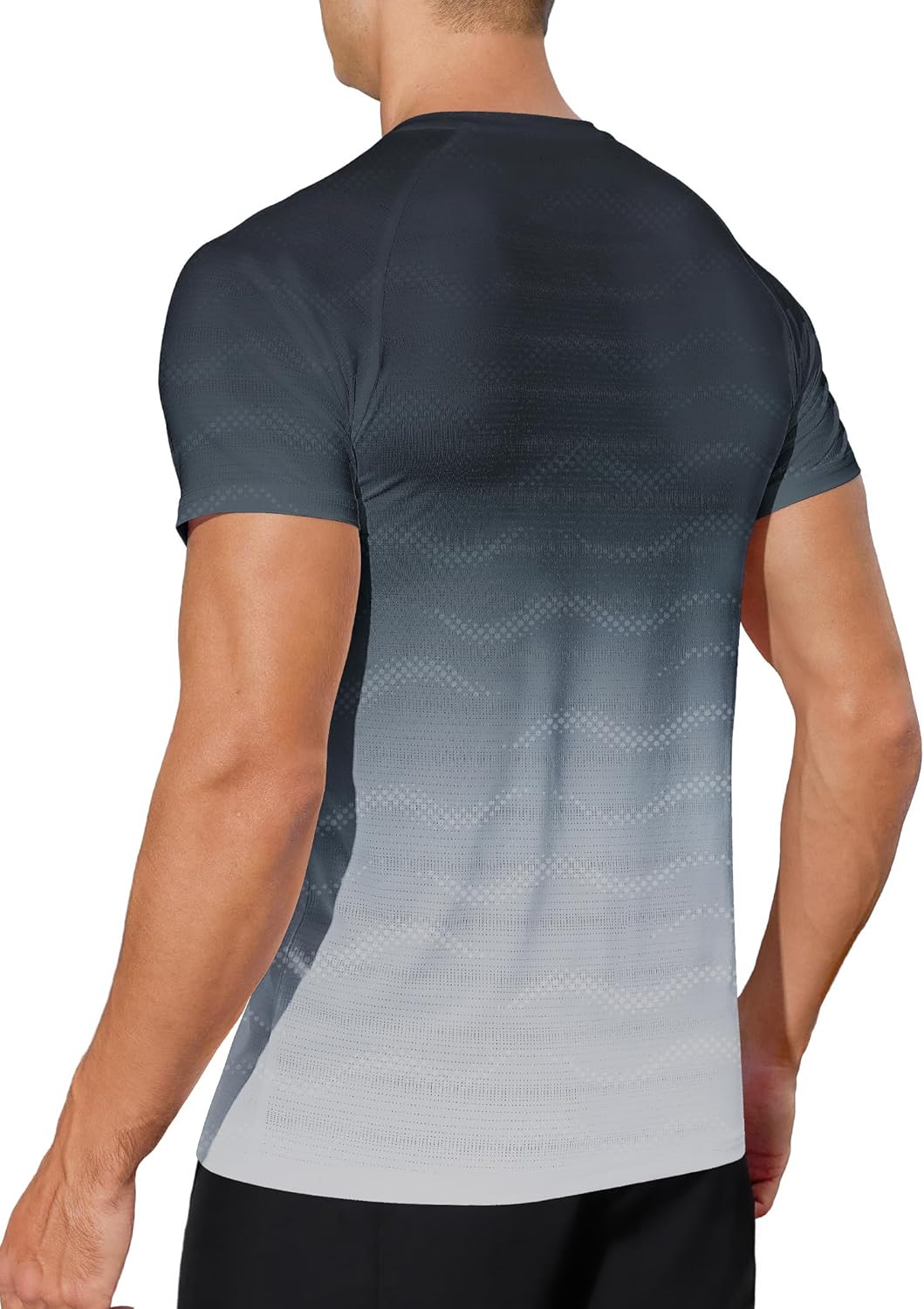 Men's Dry Fit Workout Shirts - Quick Dry Performance Gym Tops for Athletic Running & Training