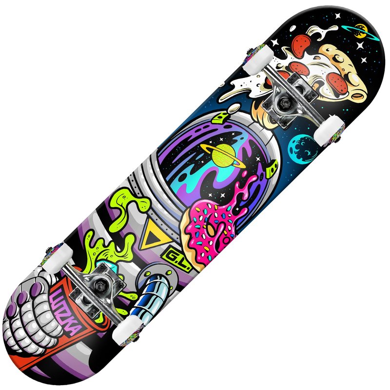 Roller Derby Lutzka Astronaut Skateboard by Roller Derby for Beginners, Kids, Youth, Boys and Girls