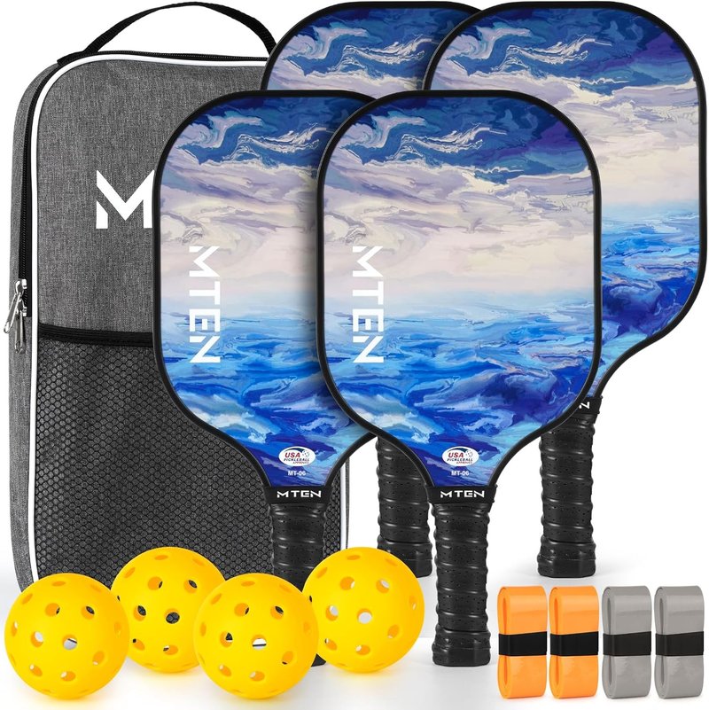 Pickleball Paddles Set | USAPA Approved Fiberglass Rackets for Men & Women – Choose 2, 4, or Single Paddle