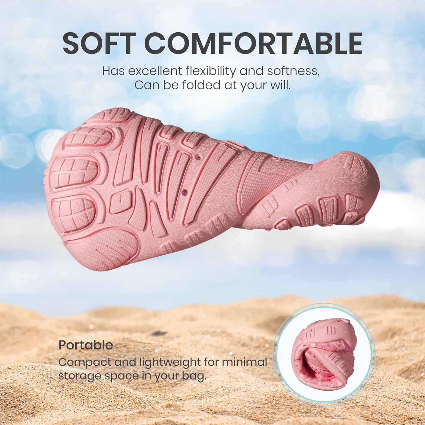 SEEKWAY Barefoot Water Shoes for Kids - Wide Toe Box and Quick-Dry Sand Shoes Toddler for Hiking Swim Beach Pool Kayak Sport Accessories, Camping Essentials Non-Slip for Boys Girls Sizes