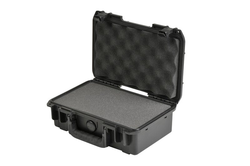 SKB iSeries 1006-3 Waterproof Compact Hard Case, Polypropylene Shell with Cubed Foam and Durable Latches for Travel Storage, Black
