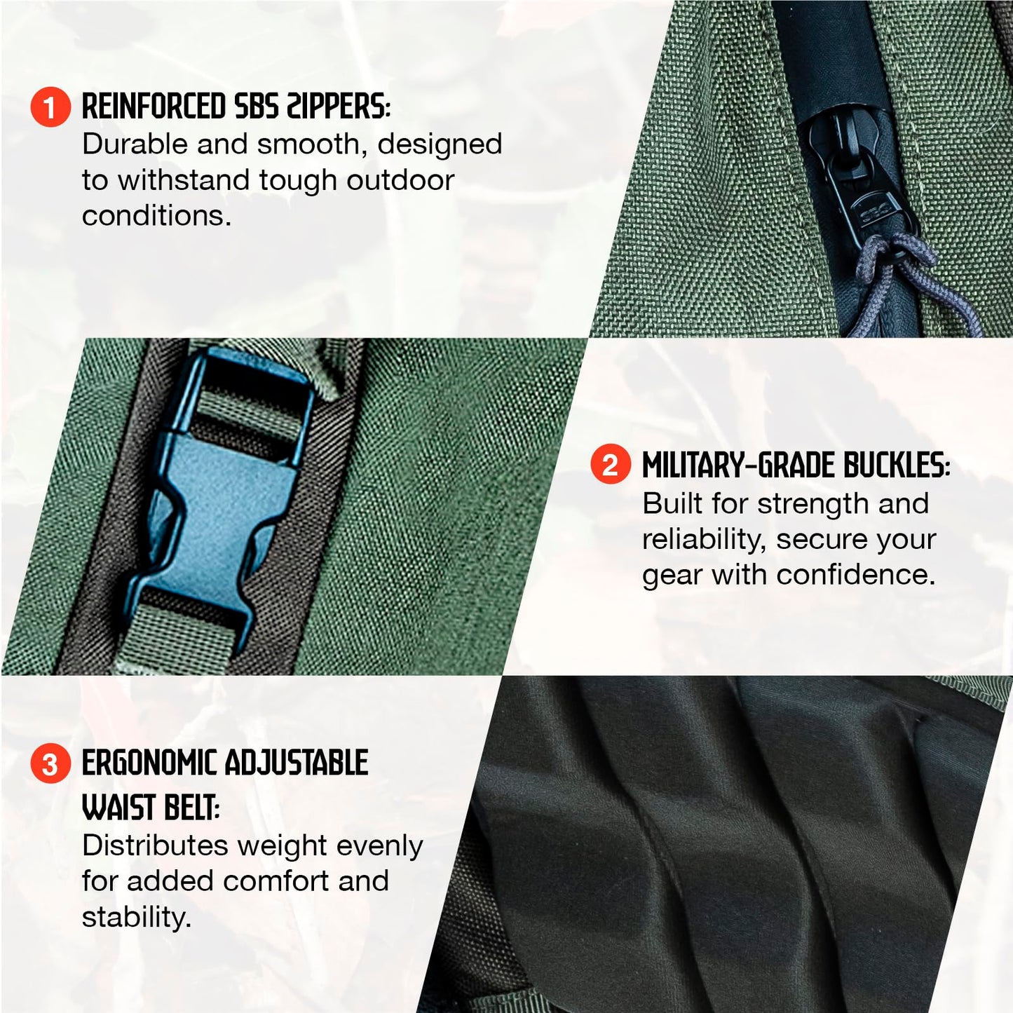 TKLoop Hunting Pack for Men – Expandable Frame Backpack 40L, Water Resistant, with Meat Hauler, Rifle Holder & Shotgun Rest