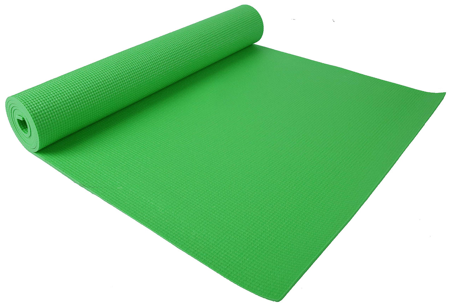 Signature Fitness All-Purpose 1/4-Inch High Density Anti-Tear Exercise Yoga Mat with Carrying Strap, Green