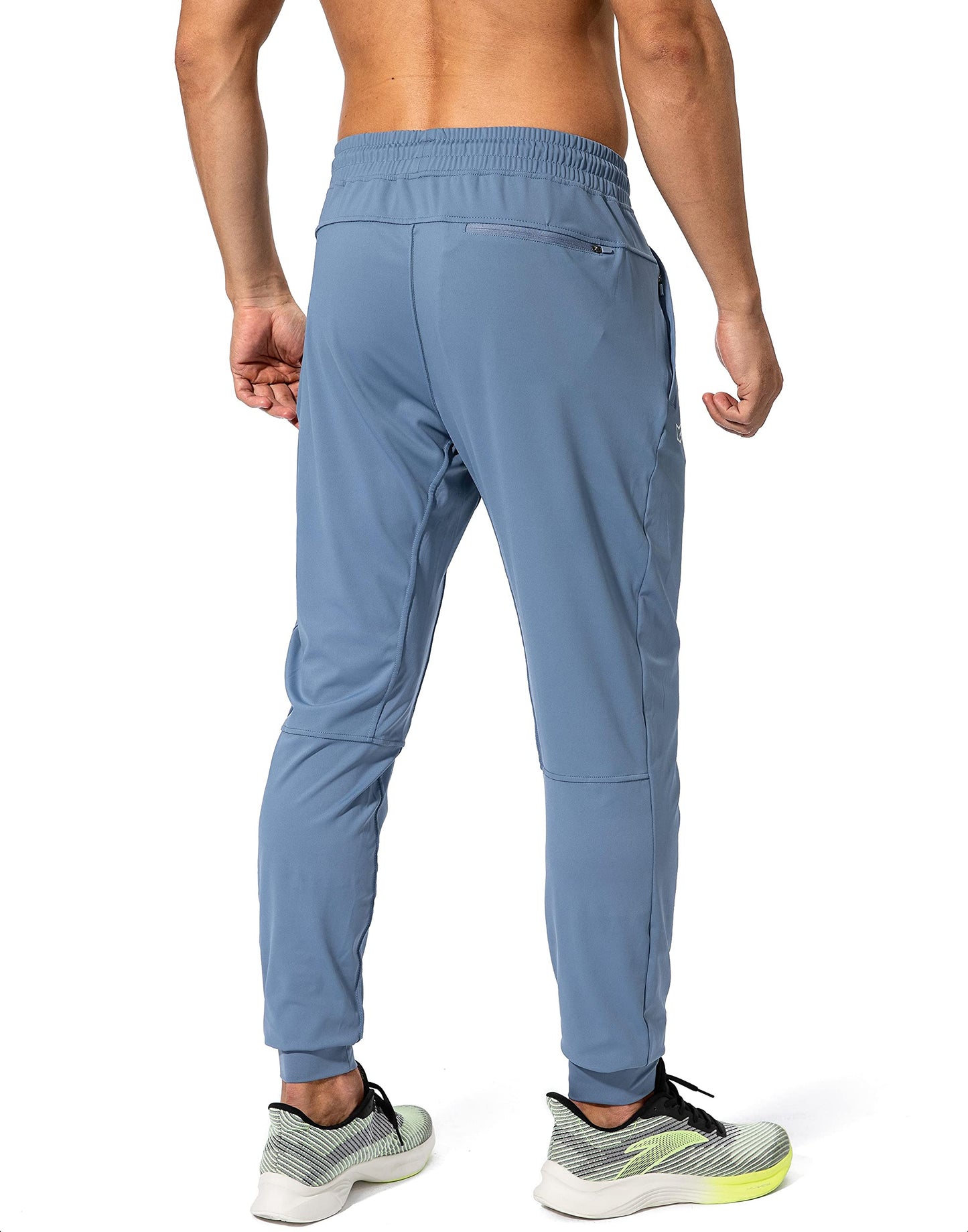G Gradual Men's Sweatpants with Zipper Pockets Athletic Pants Traning Track Pants Joggers for Men Soccer, Running, Workout(Slate Blue,S)