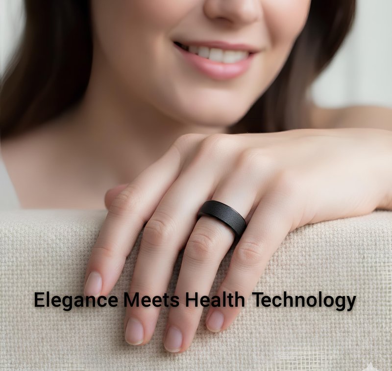 KLSD Smart Ring for Women Size 9 Ø 18.9mm – Bluetooth Fitness Tracker Ring with Sleep Tracker, Heart Rate Monitor, SpO2, Activity & Stress Tracking – Smart Ring Health Tracker for Women