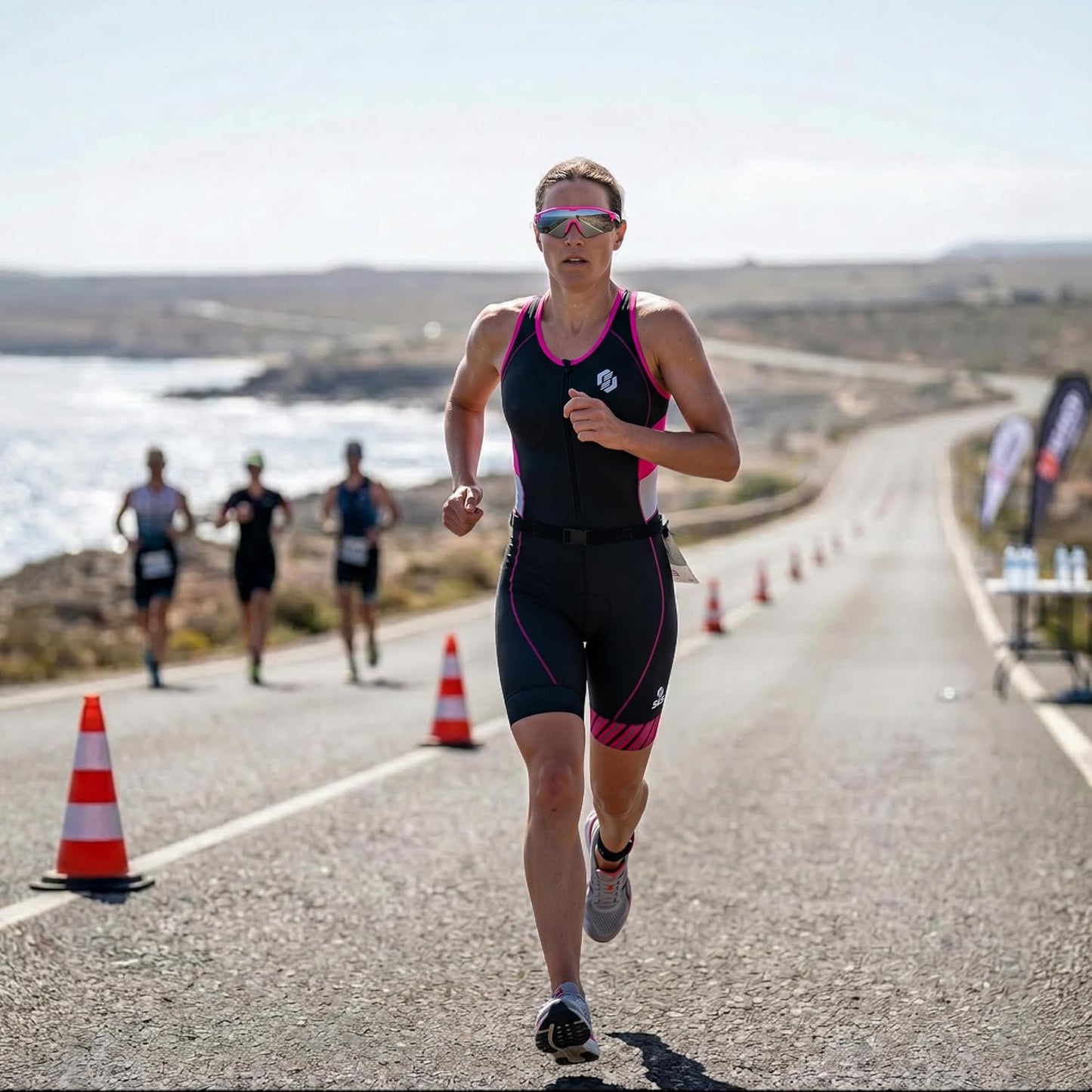Triathlon Suits for Women - One Piece Pro Trisuit with Premium Fabric | No Shelf Bra, Comfortable Fit
