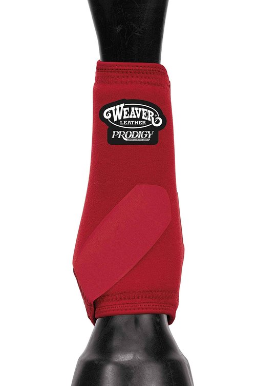 Weaver Leather Unisex Adult 2-pack, Front Horse-boots, Red, Medium US