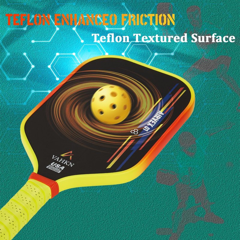 VAHKN Pickleball Paddles - T700 Carbon Fiber Pickleball Paddle - Lightweight & Durable,16mm Polymer Core-High Spin Surface for Power,Precision & Control - for All Skill Levels