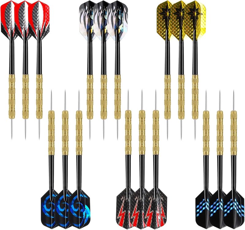 Professional Steel Tip Darts Set - 14 Grams Metal Darts for Dartboard | Durable Metal Tips