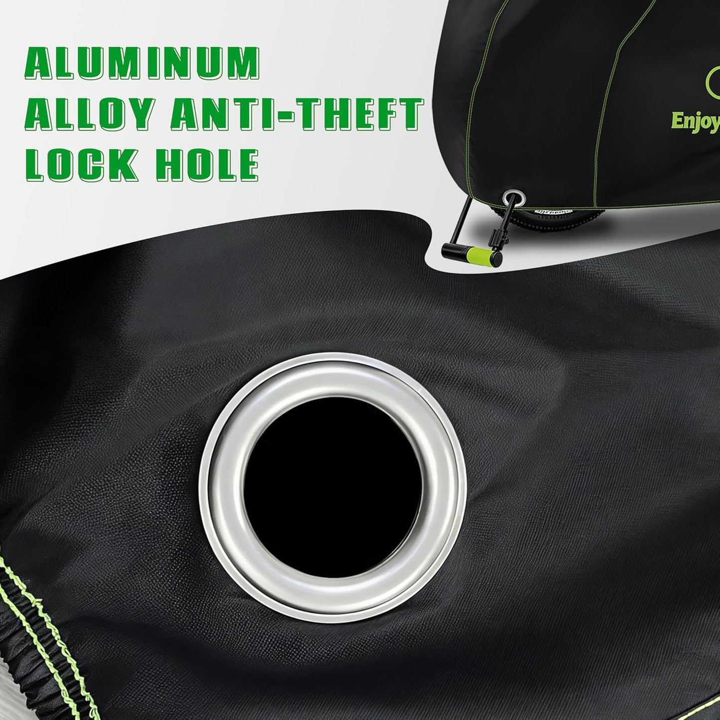 Waterproof Bike Cover - Outdoor Protection for 1 Bike | UV, Rain, Dust & Wind Proof with Lock Hole