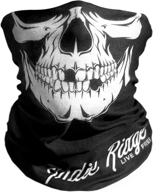 Skull Motorcycle Face Mask - Winter Ski & Snowboard Protection | Unisex, Black