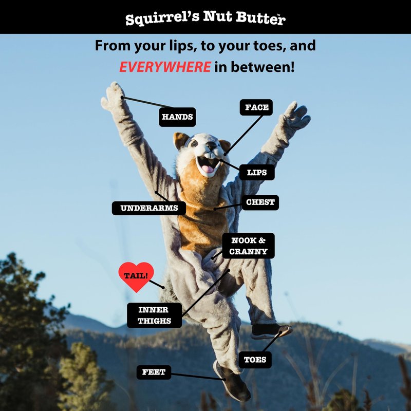 Squirrel's Nut Butter Anti Chafe Tub | All Natural Chafe Prevention & Skin Care for Athletes, Runners & Adventurers | Thighs, Arms, Pack Straps & More | 2.0 oz